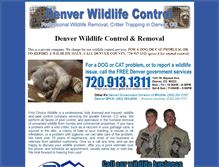 Tablet Screenshot of animalcontroldenver.com